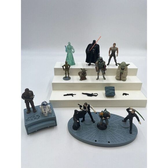 Star Wars Boba Fett Han Chewie Luke R2D2 1995 Applause Figurines Vader Luke - Picture 1 of 8